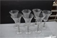 7 Cambridge Chantilly Water Goblets