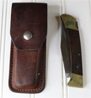 Pakistan Pocket Knife w/Leather Sheath