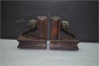 Wood Ball and Chain Bookends