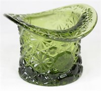 Olive Green Glass Tophat