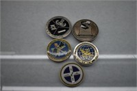 Assortment of Military Coins