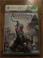 X Box 360 Assassins Creed lll Video Game