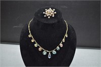 Sarah Coventry "Crystal Fire" Necklace and more