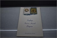 2-14K gold Schultz's Service Award Pins