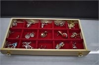 Assortment of Clip and Screw Earrings and Brooches