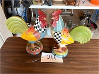 Wooden Roosters