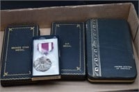 4 Military Service Medals in Cases