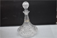 Lead Crystal Clear Decanter w/ Stopper