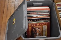 Tote of Vinyl Record Albums