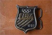 Bergamot Brass 80 Olympics Belt Buckle