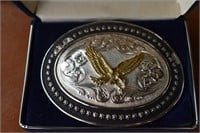 Montana Silversmiths Gold Eagle Belt Buckle