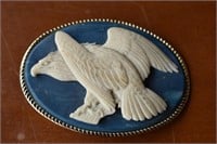 Incolay Stone Made in U.S.A Eagle Belt Buckle