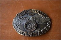 Award Design Medals Great State of KS Belt Buckle