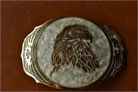 Award Design Medals Gold Eagle Belt Buckle