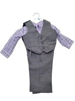 NWOT Van Heusen 4 Piece Vest and Tie Outfit AUB11