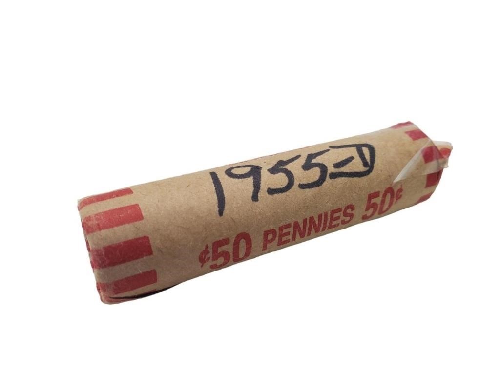 50 1955 D Wheat Pennies   AUB10