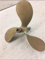 Antique Large Solid Brass Propeller Great