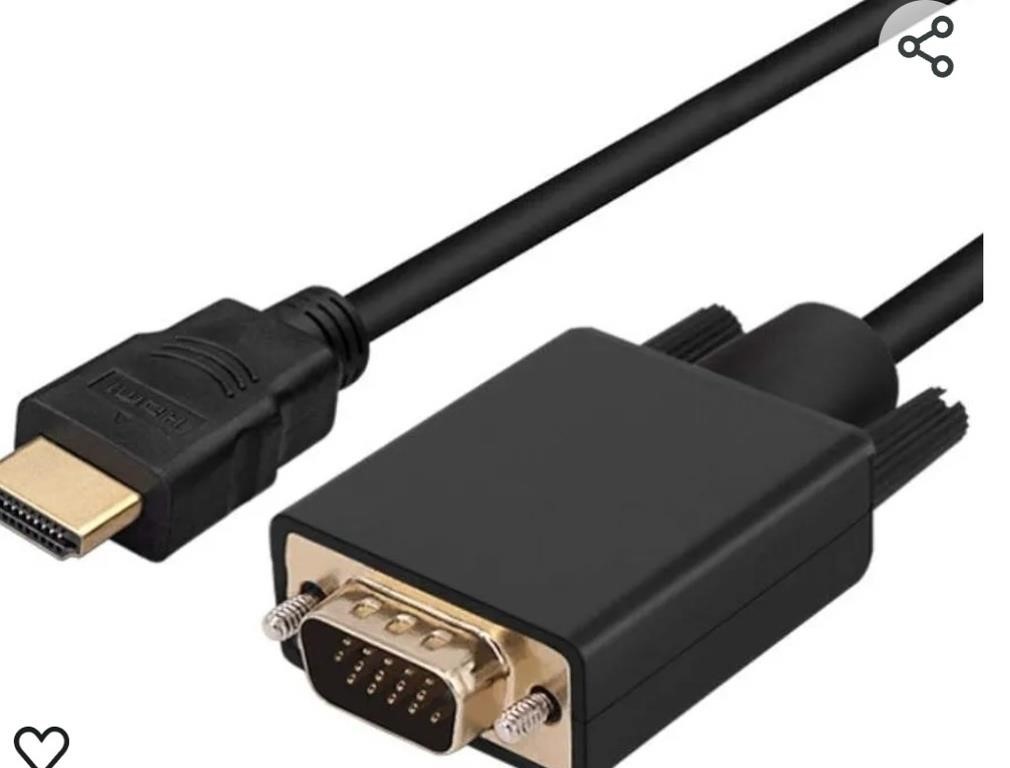 HDMI to VGA Cable Converter, Qaoquda 1080P HDMI Ma