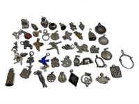 45 .925 & Sterling Silver Charms