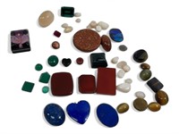 Various Mixed Gemstones Bloodstone, Red Onyx, but