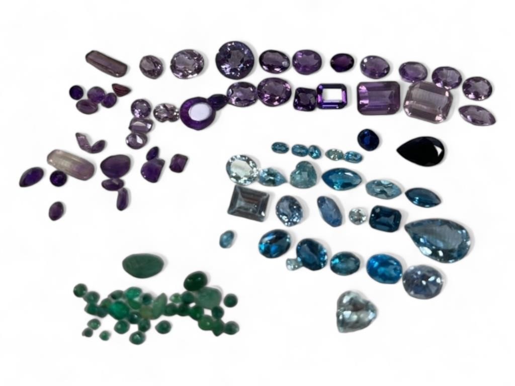 Various Gemstones Emerald Sapphire Amethyst