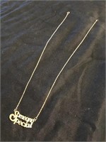 10k Solid Gold Petite "Someone Special" 17 Chain