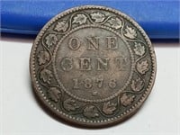 OF) Better date 1876 h Canada large cent