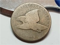 OF) 1858 flying eagle cent