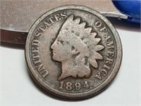 OF) Better date 1894 Indian head penny