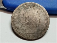 OF) Key date 1897 O silver Barber quarter