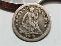 OF) 1856 O seated liberty silver half dime