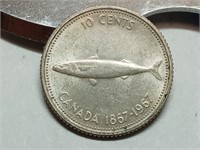 OF) 1967 Canada silver 10 cents