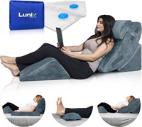 Lunix LX5 4pcs Orthopedic Bed Wedge Pillow Set, Po