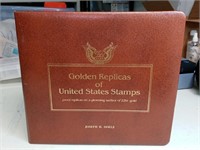 F4) 40 golden replicas of United States stamps