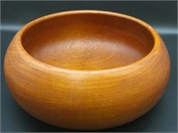 Large Teak wood bowl 12” wide