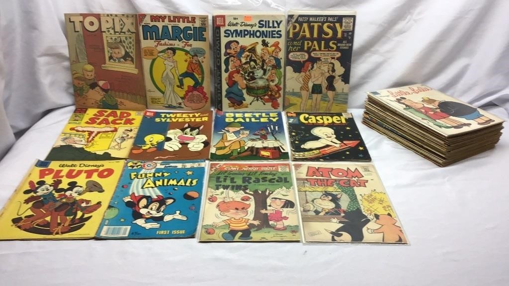F12) (50) FUNNY CHARACTER COMICS FROM THE 50'S