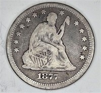 1877 Seated Liberty Quarter - $48 CPG