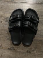 F9) Women’s Black Sandals Size 9.5 , barely worn
