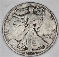 1929 s Walking Liberty Half Dollar