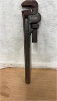 C13) GREEN 18” CRAFTSMAN PIPE WRENCH - no issues
