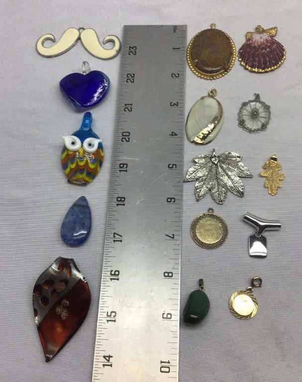 OF) ASSORTED PENDENTS