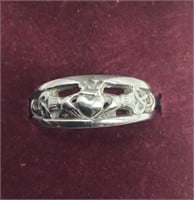 OF) STAINLESS STEEL RING, SIZE 8