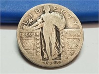 OF) 1926 standing liberty silver quarter