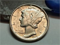 1943 silver Mercury dime