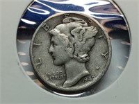OF) 1942 silver Mercury dime