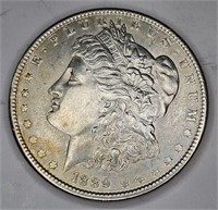1889 p AU Grade Morgan Silver Dollar