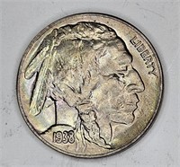1938 d AU-BU Buffalo Nickel