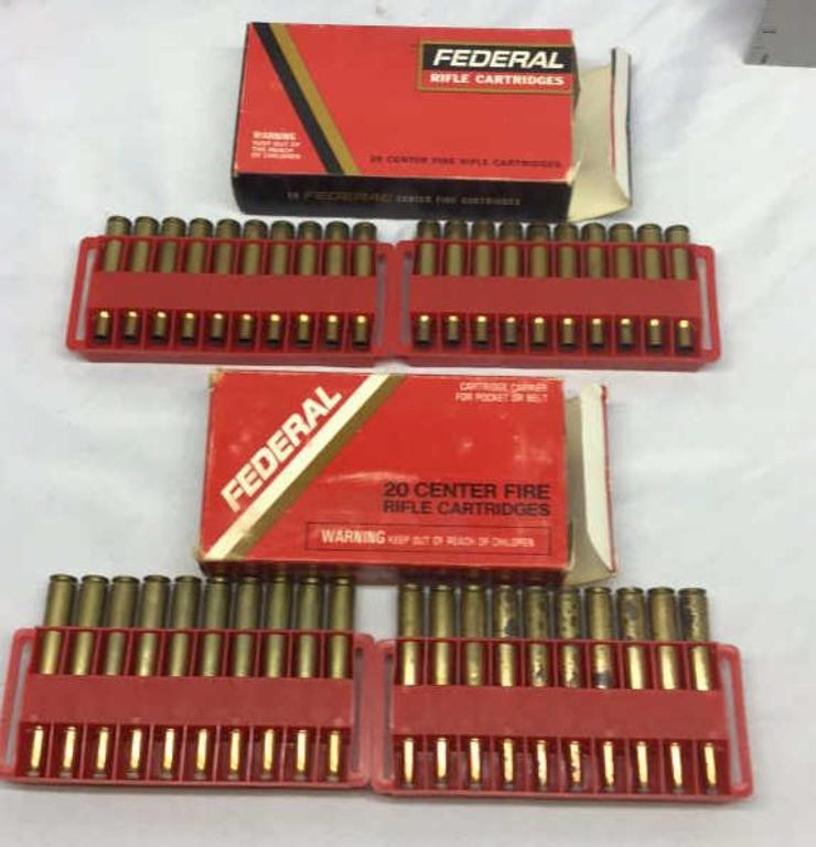 OF) TWO BOXES OF FEDERAL 270 WINCHESTER, 1 FULL