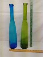 F10) Tall Glass  Decorative Bottles.