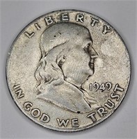 1949s Franklin Half Dollar
